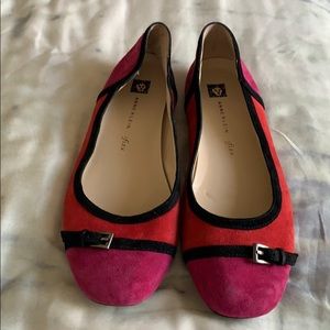 EUC Anne Klein colorblock flats